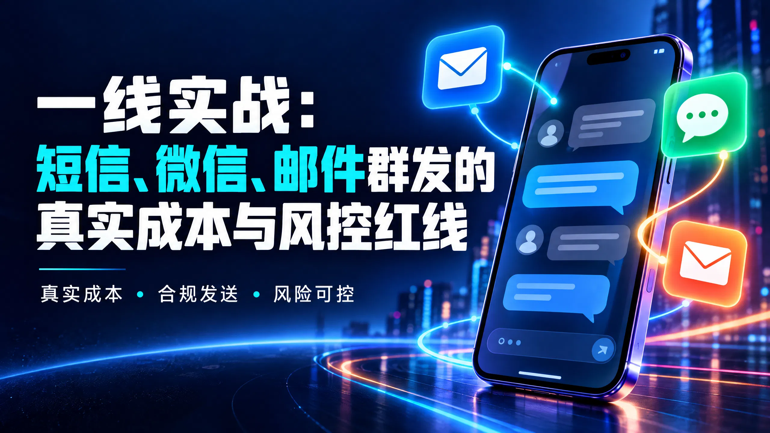 一线实战：短信、微信、邮件群发的真实成本与风控红线